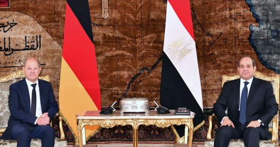 نص كلمة الرئيس السيسي فى المؤتمر الصحفى مع المستشار الألمانى بقصر الاتحادية