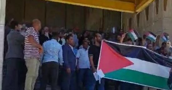 هندسة المنوفية تنظم وقفة تضامنية مع الشعب الفلسطينى تنديدًا بجرائم الاحتلال