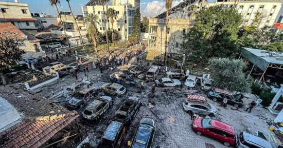 "تضامنا مع فلسطين" يتصدر موقع "إكس" للتنديد بقصف المستشفى المعمدانى بغزة