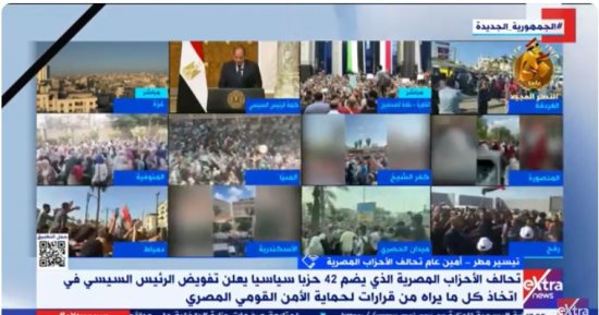تحالف الأحزاب المصرية: مقتنعون بموقف الرئيس السيسى للحفاظ على قضية فلسطين
