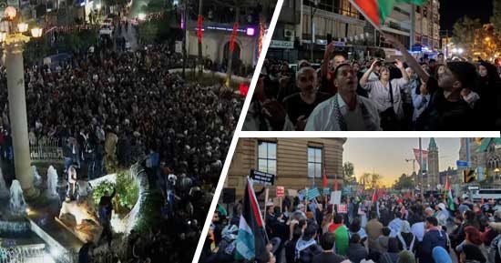 "إيه رأيك فى البقع الحمرا يا ضمير العالم يا عزيزى".. الشعوب تنتفض ضد القتلة ومظاهرات حاشدة تنديدا بقصف مستشفى المعمدانى بغزة.. هجمات الاحتلال الإسرائيلى تخلف أكثر من 3 آلاف و200 شهيد و12 ألفا و500 جريح.. صور