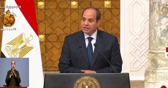 الرئيس السيسى: ملايين المصريين مستعدون للتظاهر لرفض تهجير الفلسطينيين