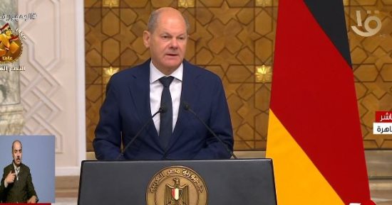المستشار الألماني: نقدر دور مصر فى مساعى التهدئة ومنع تصعيد الأوضاع