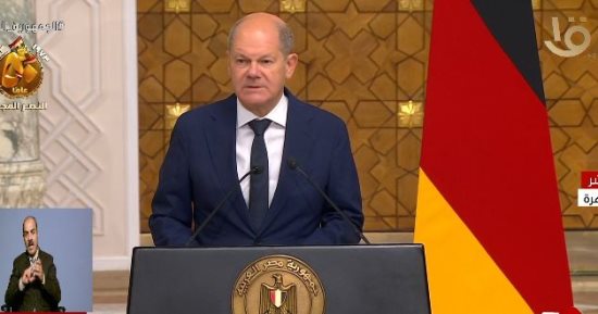 المستشار الألمانى: يجب الإفصاح عن المتسبب فى قصف مستشفى المعمدانى