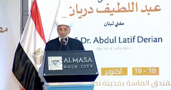 مفتى لبنان: فلسطين ليست قضية فصيل بعينه لكنها قضية الأمة كلها