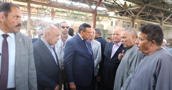 وزير التنمية المحلية يتفقد سوق العبور لمتابعة توفر الخضراوات والفاكهة