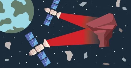 أشعة ليزر تعمل بالذكاء الاصطناعى يمكنها طرد الحطام الفضائى لتجنب الاصطدام