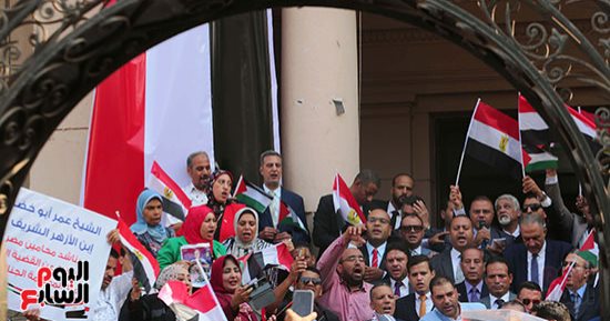 لا للاستيطان والتهجير.. وقفة المحامين للتضامن مع الشعب الفلسطينى