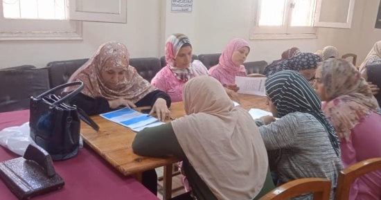 5 تدريبات لتمكين المرأة اقتصاديا استهدفت 119 سيدة بـ5 قرى بكفر الشيخ