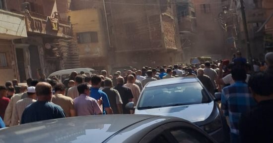 تشييع جثامين 3 طلاب ثانوى ضحايا حادث تصادم ببني سويف