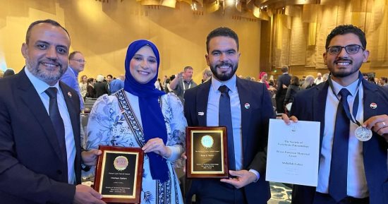 فريق مركز الحفريات بجامعة المنصورة يحصد خمس جوائز بالمؤتمر الدَّولي لجمعية الحفريات الفقارية