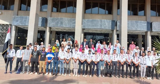 جوالة جامعة حلوان تحتفل باليوبيل الذهبى لانتصارات أكتوبر.. صور