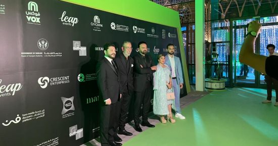 مدحت العدل وسامر المصرى فى حفل ختام مهرجان الشارقة السينمائى للأطفال والشباب