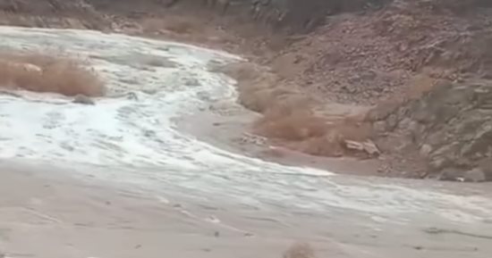 سيول محدودة تجرى فى أودية جافة بمناطق وسط سيناء