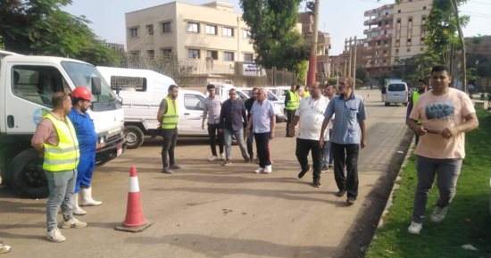 رئيس مياه المنوفية يتابع الحالة الفنية للمعدات بأفرع الشركة المختلفة.. صور