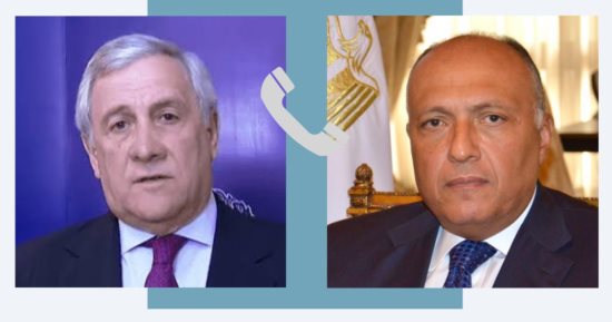 وزير الخارجية يبحث مع نظيره الإيطالى مستجدات التصعيد العسكرى فى قطاع غزة