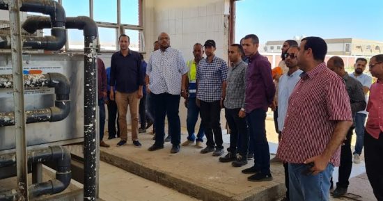 رئيس مياه سوهاج يتفقد محطات ومشروعات المياه والصرف الصحى بساقلته