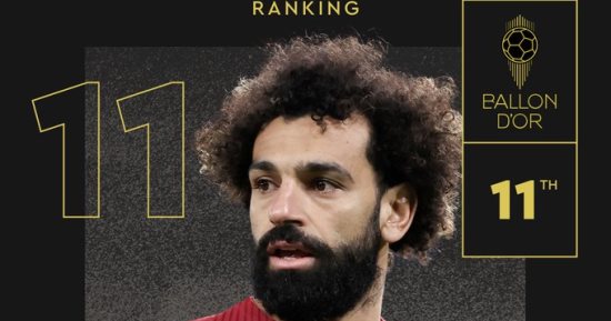 أهداف ومهارات محمد صلاح تزين حفل الكرة الذهبية 2023.. فيديو
