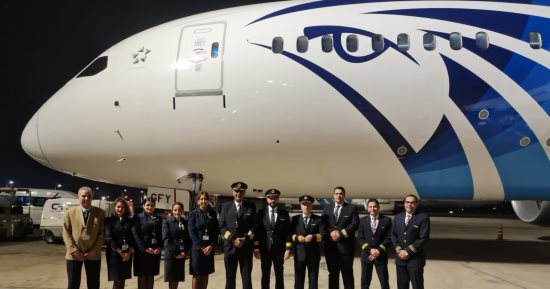 انضمام طائرة الأحلام السابعة طراز B787-9 لأسطول شركة مصر للطيران 