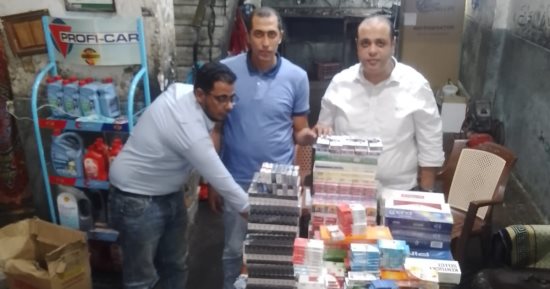 ضبط مخزن منظفات بدون ترخيص والتحفظ على بضائع بدون فواتير بالإسكندرية 