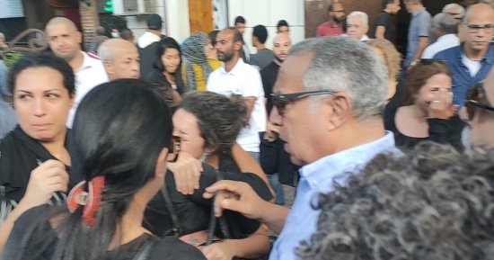 فيدرا ومحمد العدل يشاركان فى جنازة ليلى صديق طليقة مدحت صالح.. صور