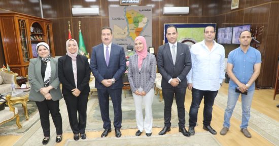 محافظ المنوفية يلتقى المدير التنفيذى لجائزة مصر للتميز الحكومى 