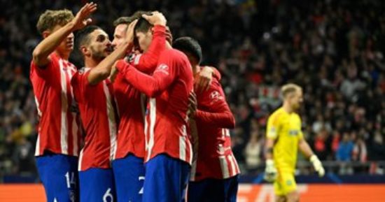 أتلتيكو مدريد يتعادل 1-1 مع لوجو فى الشوط الأول بكأس ملك إسبانيا