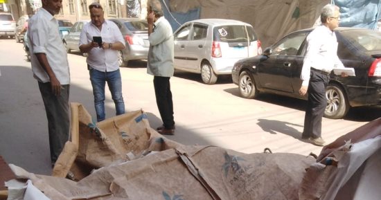 حملات مكثفة لإزالة الإشغالات بمركزى بنى مزار والمنيا
