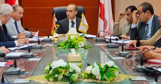 نائب محافظ سوهاج يناقش الموقف الخاص لمصانع أخميم الإنتاجية فى اجتماع المجلس الاقتصادى