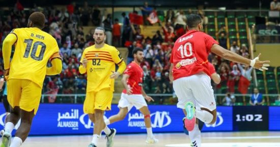 الأهلى يخسر أمام برشلونة 37/26 فى كأس العالم لأندية اليد 