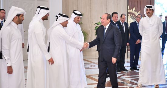 رئاسة الجمهورية: الرئيس السيسى وأمير قطر ناقشا التصعيد العسكرى فى غزة واتجاهاته الخطيرة