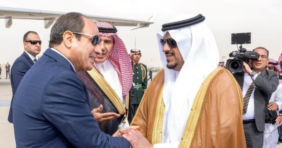 الرئيس السيسي يصل السعودية للمشاركة فى القمة العربية الإسلامية المشتركة