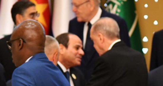 مشاورات مصرية تركية بقمة الرياض لتنسيق الجهود للوقف الفوري لإطلاق النار بغزة