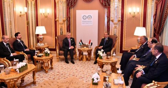 الرئيس السيسى وعاهل الأردن يؤكدان رفض تعريض الأبرياء فى غزة لسياسات العقاب الجماعى