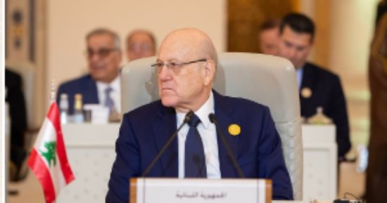 رئيس الحكومة اللبنانية: فلسطين.. وجعها وجع كل العرب