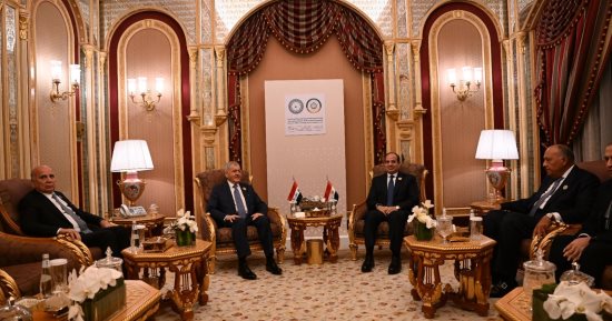الرئيس العراقى: نقدر دور مصر الجوهرى فى جهود تسوية الأزمة الخطيرة فى غزة
