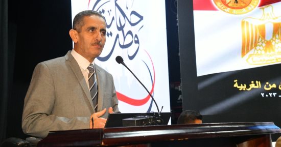 محافظ الغربية يستعرض مشروعات محافظة الغربية خلال فعاليات مؤتمر حكاية وطن 