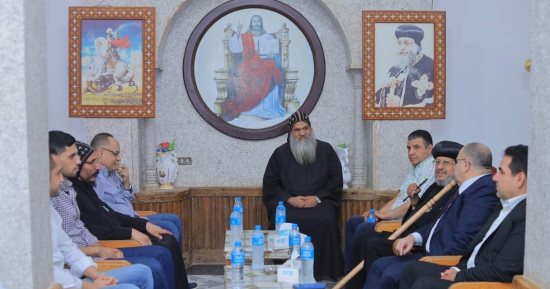قيادات أمن الأقصر يزورون دير مارجرجس لمتابعة احتفالات العيد السنوى.. صور