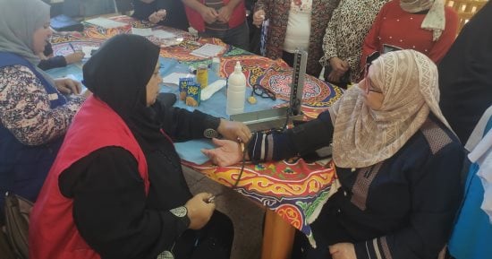 وزارة العمل: الكشف على 200 موظف بمديرية الإسماعيلية ضمن " 100 يوم صحة "