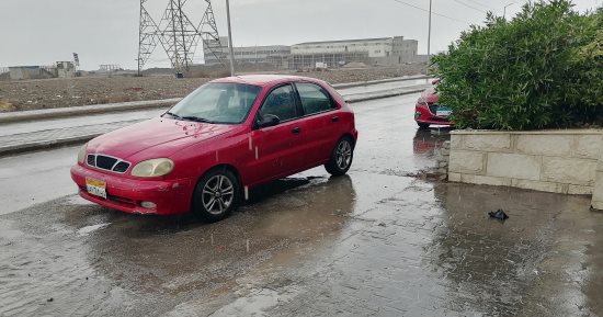 هطول أمطار غزيرة على محافظة بورسعيد.. صور