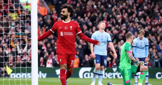 محمد صلاح يمنح ليفربول التفوق أمام برينتفورد فى الشوط الأول.. فيديو 