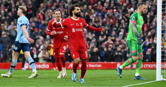 محمد صلاح يتفوق تهديفيا على 9 أندية فى أوروبا هذا الموسم