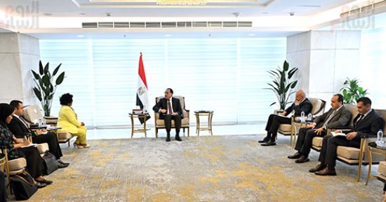 رئيس الوزراء يستقبل المديرة التنفيذية لوكالة الاتحاد الأفريقى للتنمية