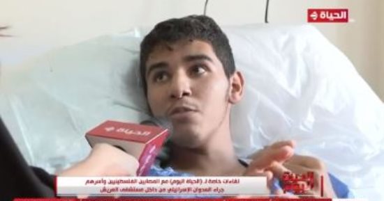 أحد مصابي غزة بمستشفى العريش: استشهاد 11 من عائلتي.. وسنظل صامدين