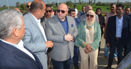 محافظ بنى سويف يفتتح الطريق الدائرى الجديد وكوبرى السلطانى بمدينة سمسطا
