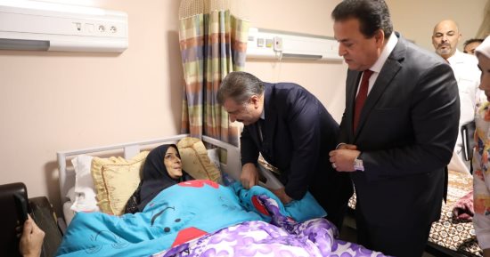 وزير الصحة: تفقدنا غرف الجرحى والمصابين الذين يخضعون للعلاج بمعهد ناصر