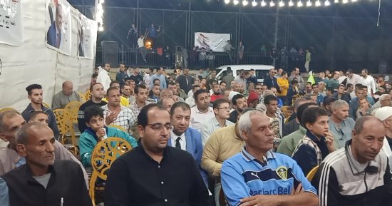 مؤتمر لدعم المرشح عبدالفتاح السيسي داخل قرية منقريش ببنى سويف