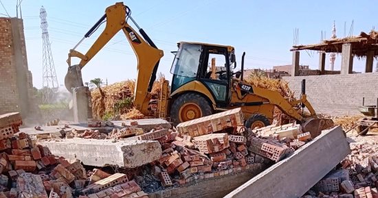 إزالة 34 حالة تعد على الأراضى الزراعية بسوهاج
