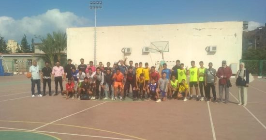 فريق معهد أبو العيون الازهرى بالإسكندرية يحصد المركز الأول في كرة السلة