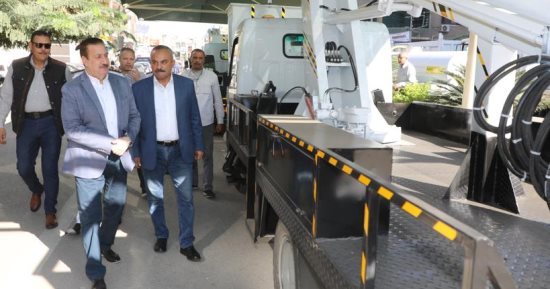 محافظ المنوفية يشهد اصطفاف المعدات الجديدة لدعم منظومة المخلفات الصلبة